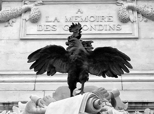 Monument dédié aux girondins à Bordeaux