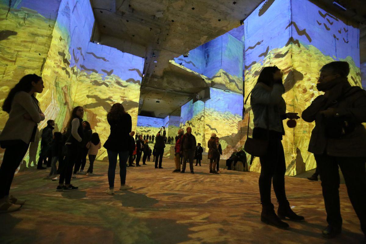 Exposition sur l'œuvre de Van Gogh aux Carrières des Lumières.