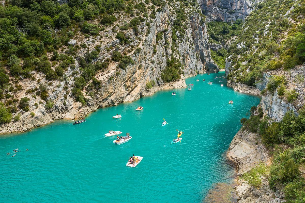 Les canyons des Gorges du Verdon, en Provence.