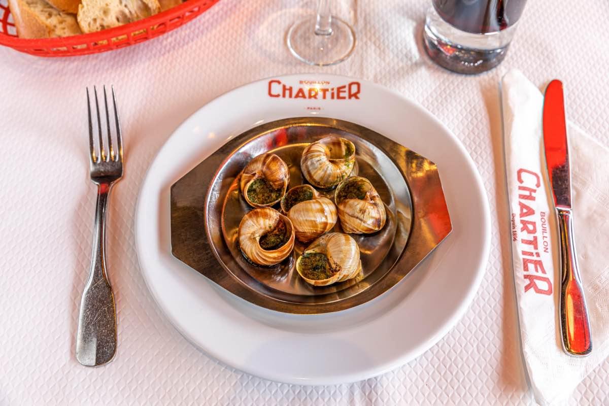 entrée traditionnelle française escargots