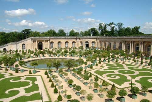 Versailles et ses caisses d'agrumes