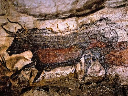 Lascaux II - Grand Taureau Noir. N. Aujoulat © MCC-CNP 