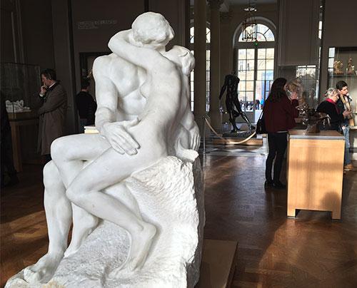 Le baiser, principale œuvre du Musée Rodin