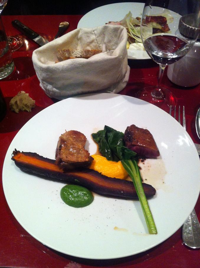 Plat principal : canard sauvage