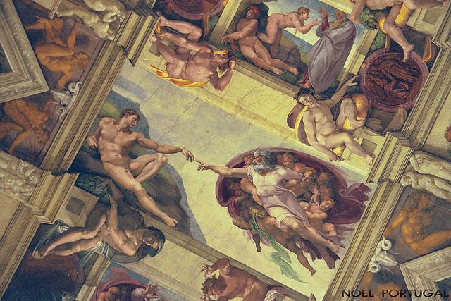 La Chapelle Sixtine, au Vatican. Photo de Noel Portugal.