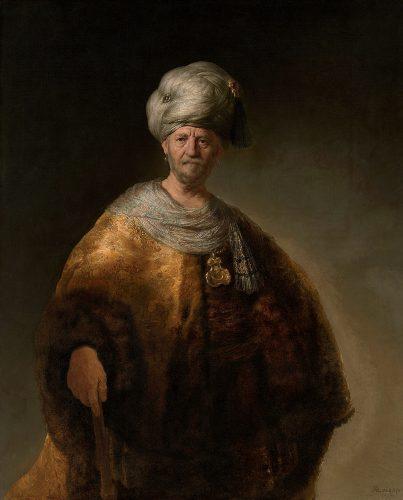 Vieil homme en costume oriental
