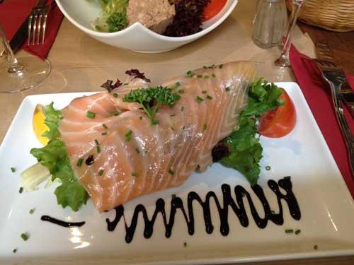 Salade de saumon fumé : entrée