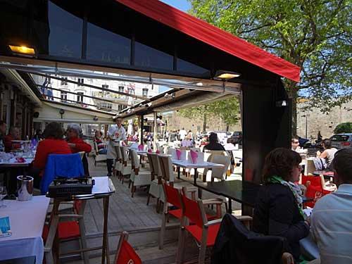 Une terrasse à Saint Malo