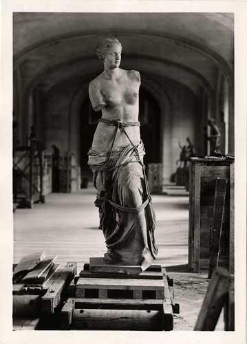 Vénus de Milo emballée pour le voyage