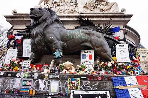 Place de la République, début mars 2016