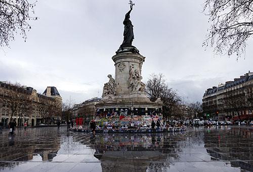 Place de la République début mars 2016