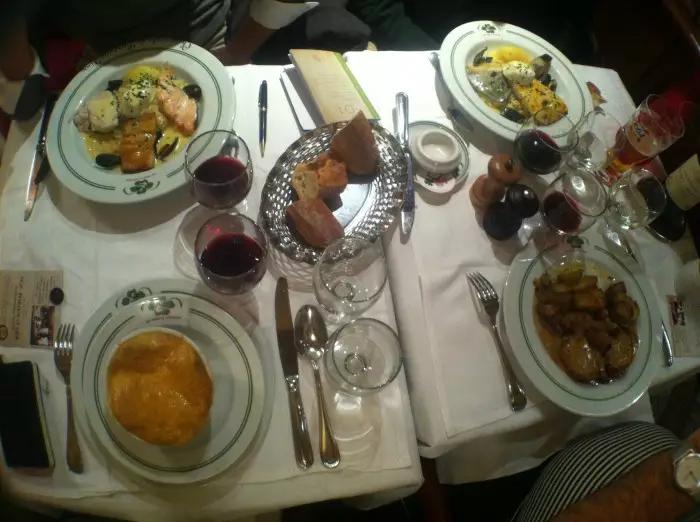 Table de restaurant à Paris