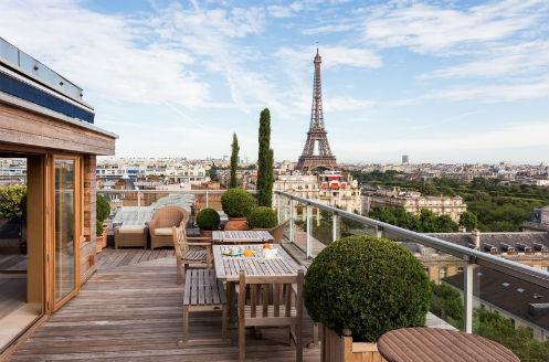 Appartement à louer avec vue sur la Tour Eiffel à Paris