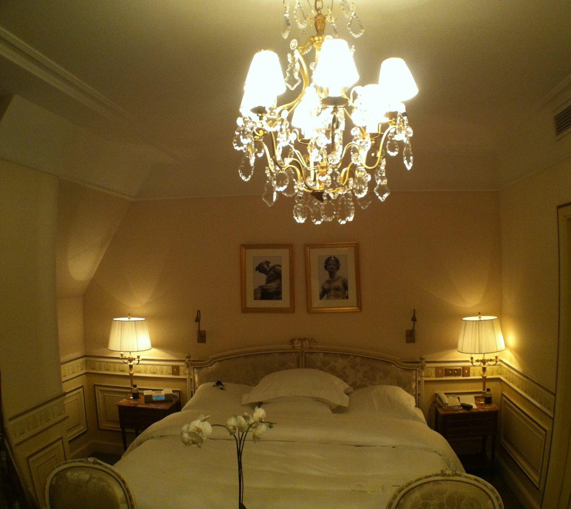 Chambre de l'hôtel Le Meurice