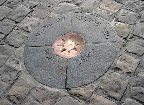 Plaque point zéro