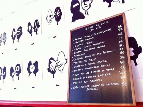 Menu d'Au Passage