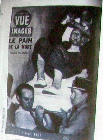 Photo de l'époque : malade en cours d'hospitalisation