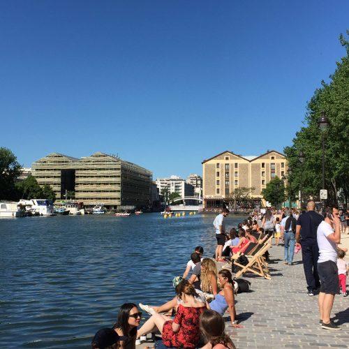 piscines au Bassin de la Villette