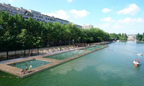 piscines au Bassin de la Villette