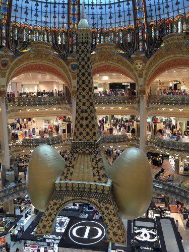L'installation sous la coupole des Lafayette