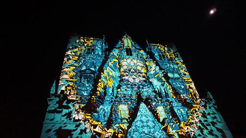 Lyon, Fête des Lumières, Cathédrale Saint Jean