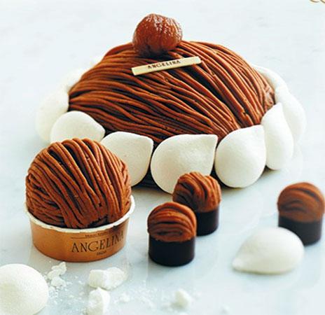 Salon de thé Angelina. Mont Blanc