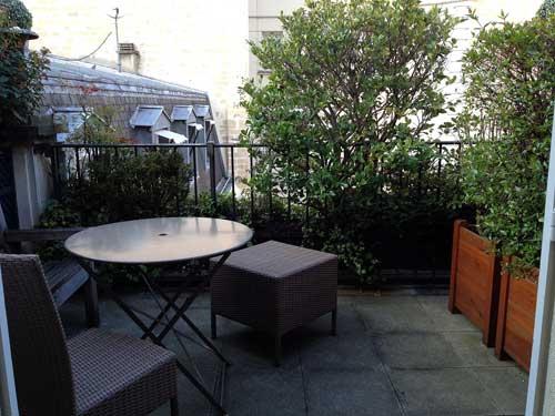 Balcon privatif des chambres duplex terrasse