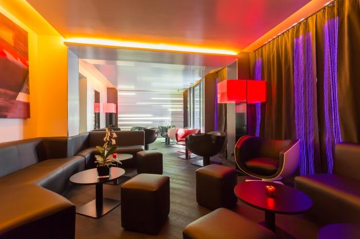 Bar lounge de l'hôtel Félicien
