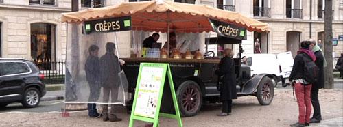 Stand de crêpes des Champs-Élysées