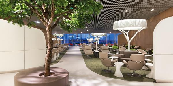 Le salon VIP d'Air France, au terminal 2C de l'aéroport Charles de Gaulle