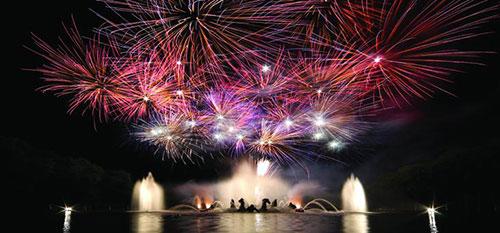 Feux d'artifice du Grand Canal à Versailles
