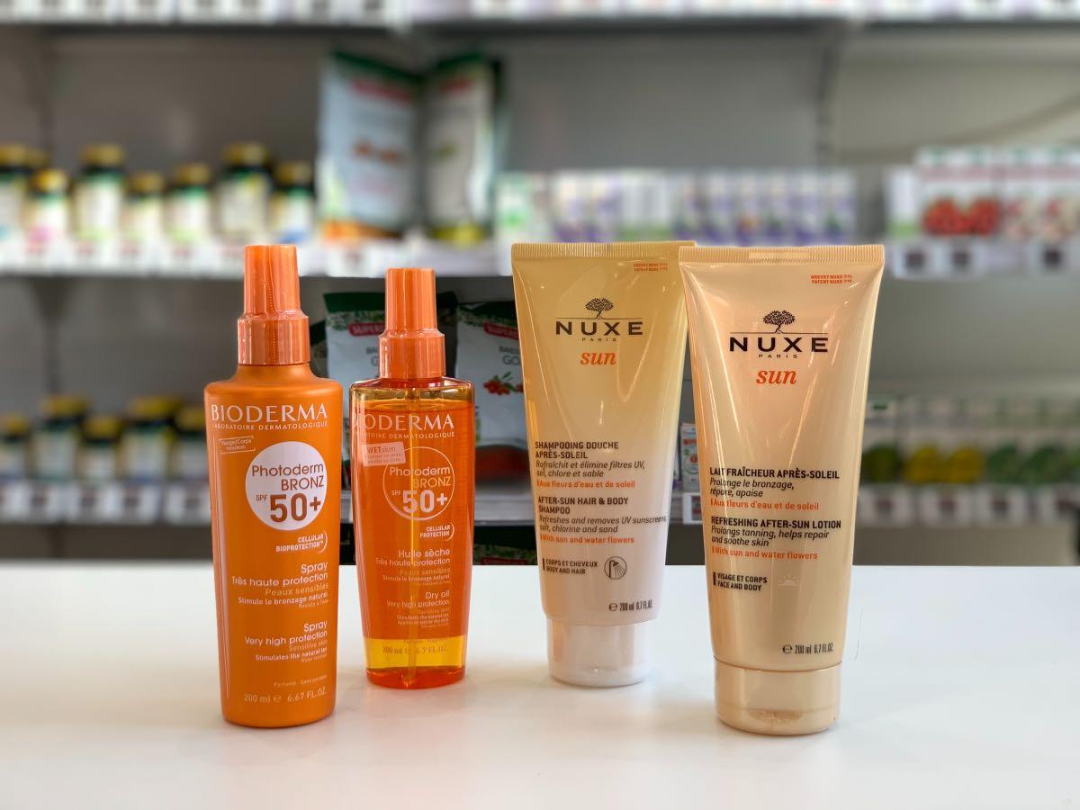 produits français bioderma nuxe