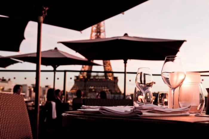 La terrasse du restaurant Les Ombres