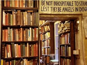 Écriteau de Shakespeare and Company