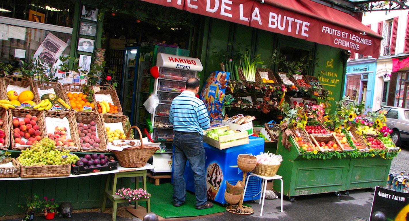 Au marché de la butte