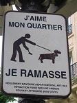 panneau chien paris
