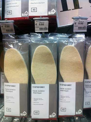 Pieds chauds en hiver