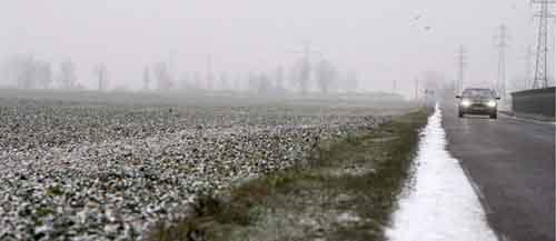 Froid intense et beaucoup de neige en France