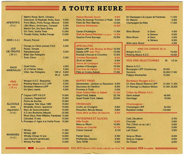 Brasserie Lipp à Paris