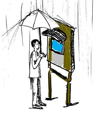 Cabines téléphoniques haute technologie