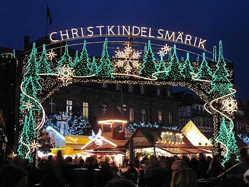 Fête de fin d'année en France : Marché de Noël de Strasbourg