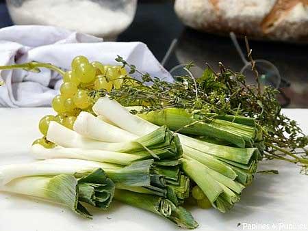 Plats typiques français : poireau à la vinaigrette