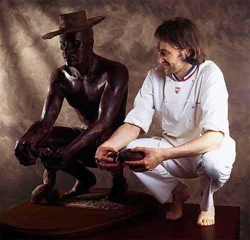 Sculptures de chocolat à Paris