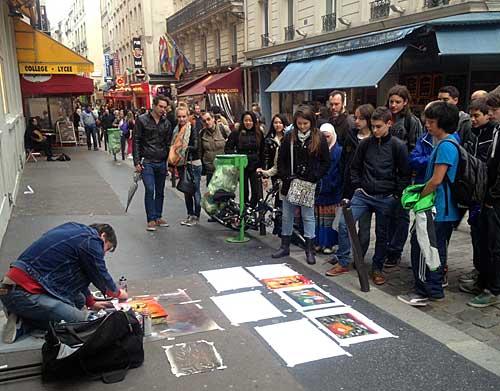 La rue Huchette à Paris