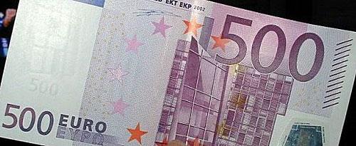 Le problème du billet de 500 euros