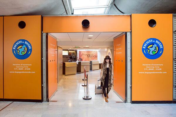 Consigne à bagages à l'aéroport Charles de Gaulle