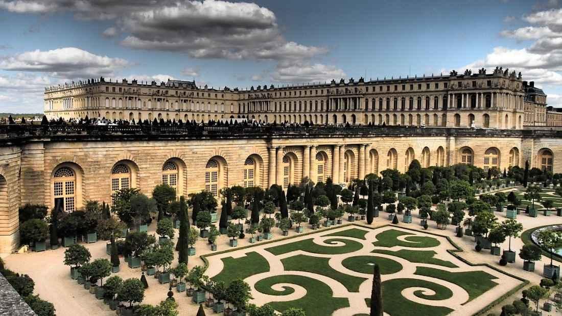 The Palace of Versailles near Paris.