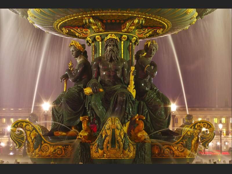 Fontaine de la Navigation fluviale, Place de la Concorde, à Paris